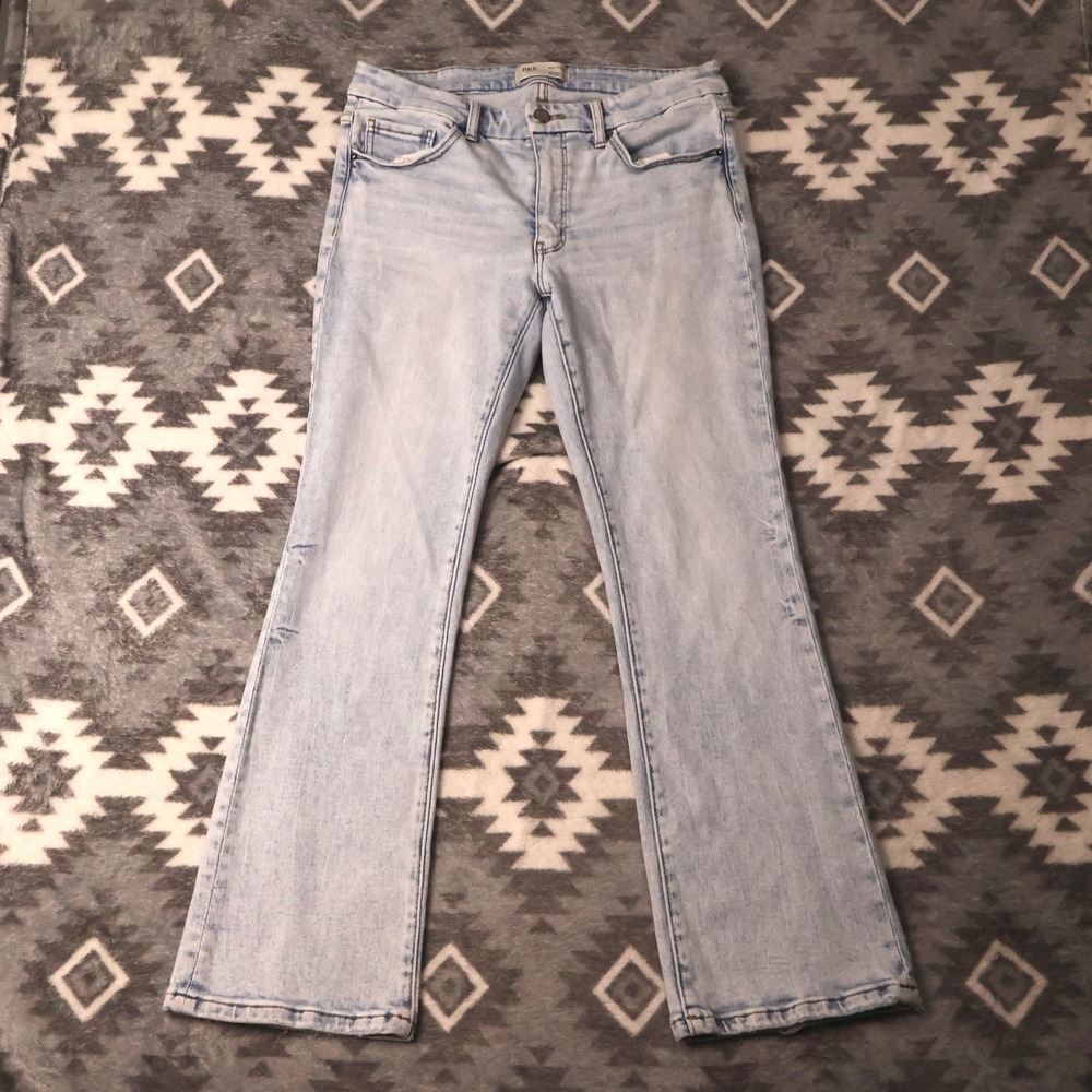 BKE Payton Mid Rise Tailored Bootcut Jeans Light Wash 28x30